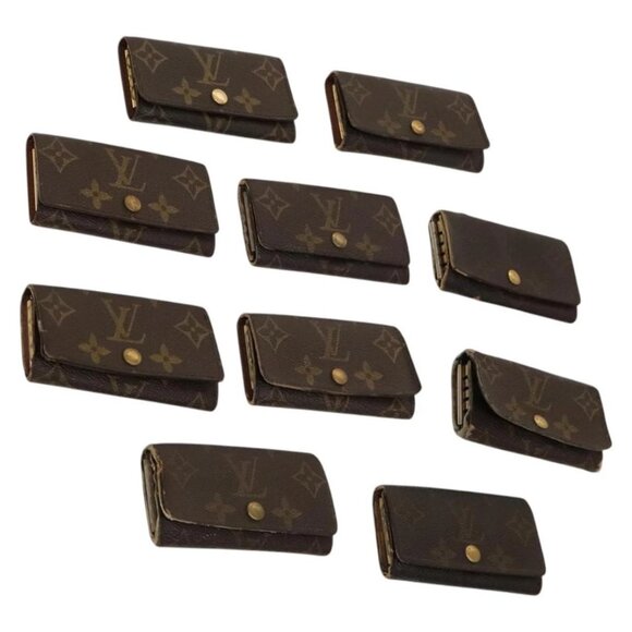 LOUIS VUITTON Monogram Key Case 10set LV Auth CB069 - Picture 1 of 16